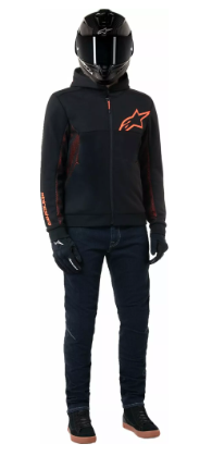 Motorcycle sweatshirt ALPINESTARS CHROME V2 BLK/RED