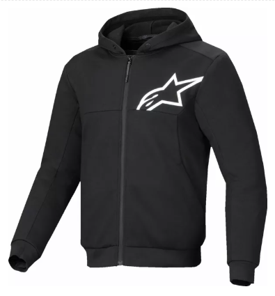 Hanorac moto ALPINESTARS CHROME V2 BLK/WHT