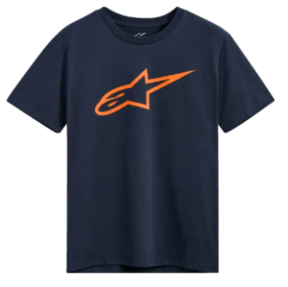Мото тениска ALPINESTARS SS CSF AGELESS 2.0 NAVY/ORANGE