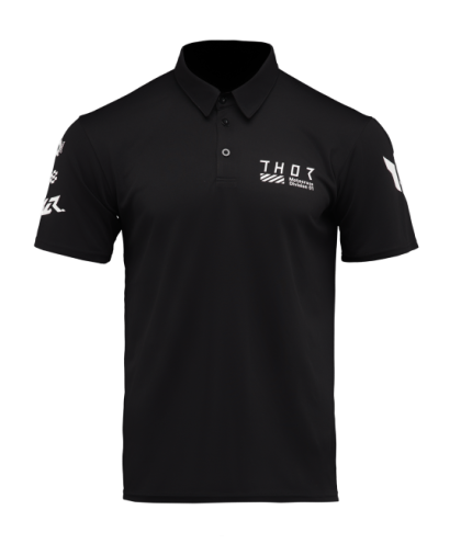 Мото тениска THOR POLO CORPO BLACK 