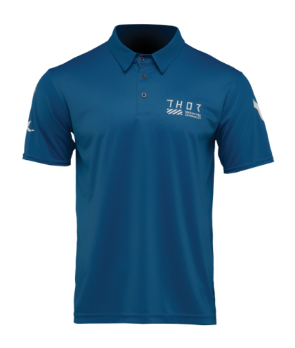 Motorcycle T-shirt THOR POLO CORPO STORM BLUE