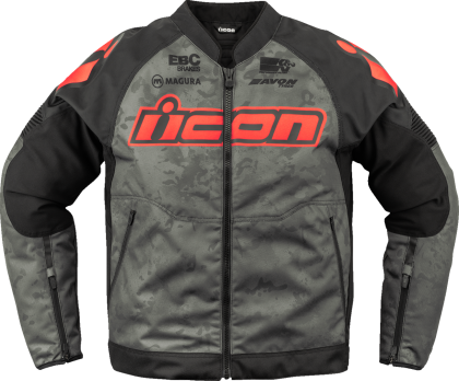 Jachetă de motocicletă ICON Overlord3™ CE Magnacross CE DARK GREY