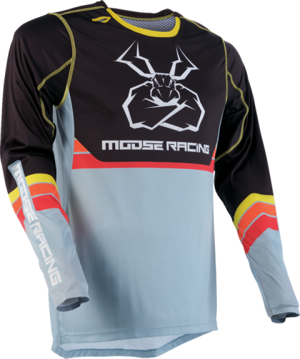Motocross shirt MOOSE RACING AGROID GRAY/YELLOW