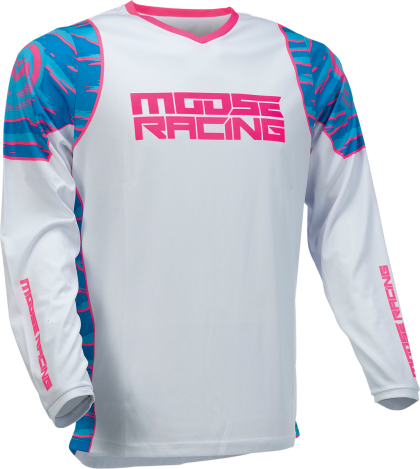 Motocross shirt MOOSE RACING QUALIFIER BLACK/PINK