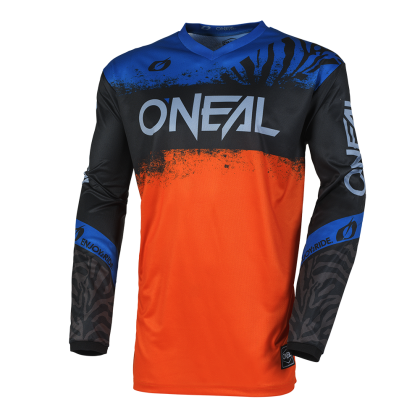 Motocross shirt O'NEAL ELEMENT SHOCKER BLACK/ORANGE V.25