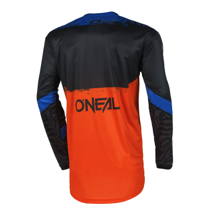Motocross shirt O'NEAL ELEMENT SHOCKER BLACK/ORANGE V.25