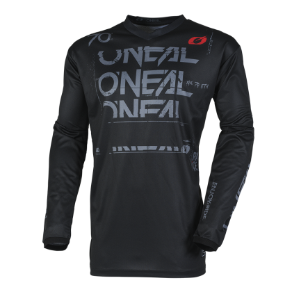 Tricou motocross O'NEAL ELEMENT STATIC BLACK/GRY V.25