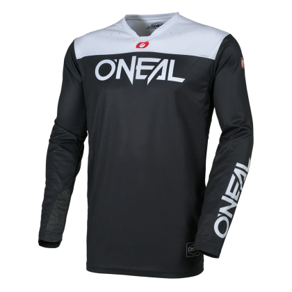 Motocross shirt O'NEAL HARDWEAR ELITE BLACK/WHITE V.26