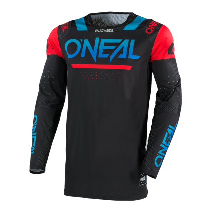 Motocross shirt O'NEAL PRODIGY FIVE FOUR BLACK/BLUE V.25