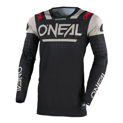 Motocross shirt O'NEAL PRODIGY FIVE FOUR BLACK/GRAY V.25