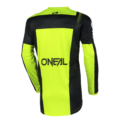 Motocross blouse O`NEAL ELEMENT RACEWEAR BLACK/NEON YELLOW V.25