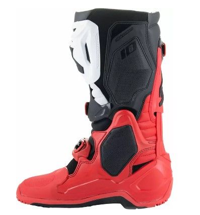 Motocross boots ALPINESTARS TECH 10 ENDURO BRIGHT RED/BLACK/WHITE