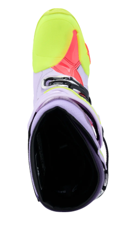 Мотокрос ботуши ALPINESTARS TECH 10 S-VENTED PURPLE/YELLOW/DIVA PINK