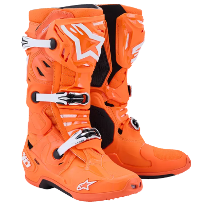 Мотокрос ботуши ALPINESTARS TECH 10 SUPERVENTED ORG FL/BLK/WHT