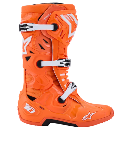 Мотокрос ботуши ALPINESTARS TECH 10 SUPERVENTED ORG FL/BLK/WHT