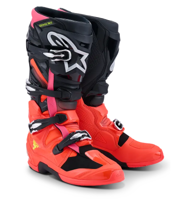 Мотокрос ботуши ALPINESTARSECH TECH 7 BLK/RD FLUO/PINK