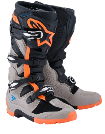 Ghete motocross ALPINESTARSECH TECH 7 ENDURO BACK/GRI/PORTOCALIU