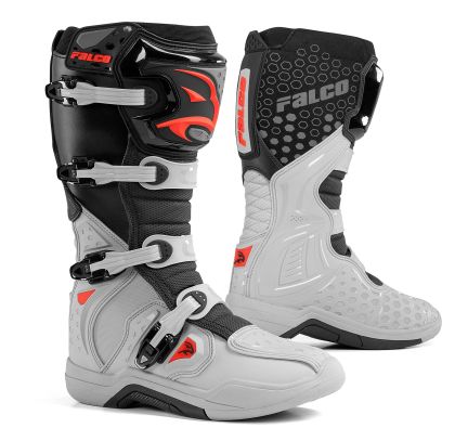 Motocross boots FALCO LEVEL 2 GRAY/RED