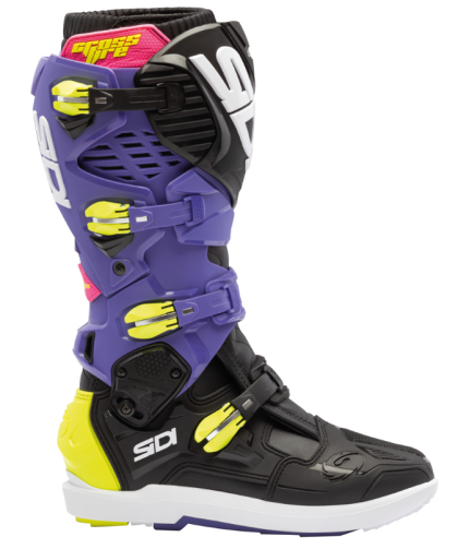 Motocross boots SIDI CROSSFIRE 3 SRS BLACK VIOLET/FLUO