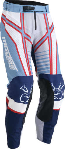 Motocross breeches MOOSE RACING AGROID GRAY/BLUE/RED