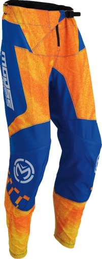 Motocross breeches MOOSE RACING QUALIFIER ORANGE/BLUE