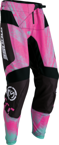 MOOSE RACING QUALIFIER PINK/TEAL motocross breeches