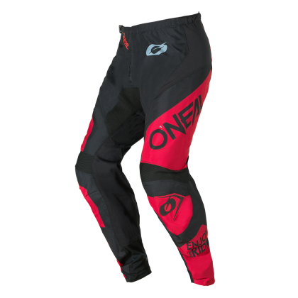 Pantaloni motocross O'NEAL ELEMENT RACEWEAR NEGRU/ROȘU V.26