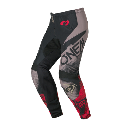 Motocross breeches O'NEAL ELEMENT ROLLER GRAY/RED