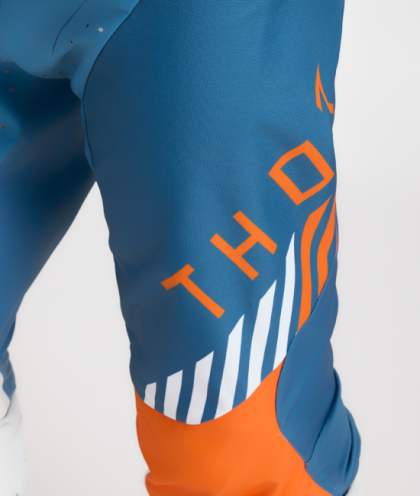 Pantaloni de motocross THOR LAUNCH ZONE BLUE/ORANGEL