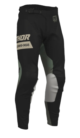 Pantaloni de motocross THOR LAUNCHMODE BLEACH NEGRU/CAMUFLAT