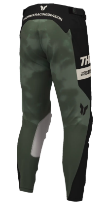 Pantaloni de motocross THOR LAUNCHMODE BLEACH NEGRU/CAMUFLAT