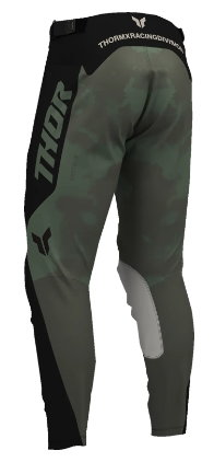 Pantaloni de motocross THOR LAUNCHMODE BLEACH NEGRU/CAMUFLAT