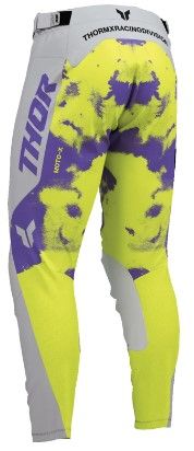 Pantaloni motocross THOR LAUNCHMODE BLEACH GRAY/ACID