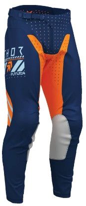 Motocross Breeches THOR LAUNCHMODE FUTURA NAVY/ORG
