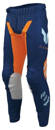 Motocross Breeches THOR LAUNCHMODE FUTURA NAVY/ORG