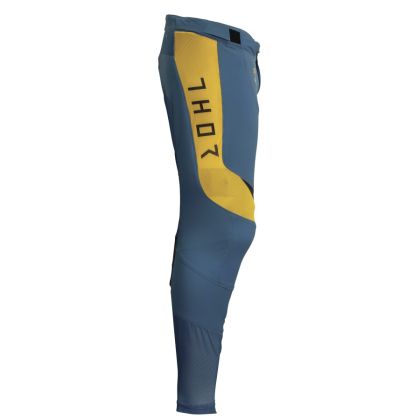 Pantaloni de motocross THOR PRIME RIVAL TEAL/GALBEN