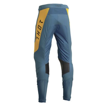 Pantaloni de motocross THOR PRIME RIVAL TEAL/GALBEN