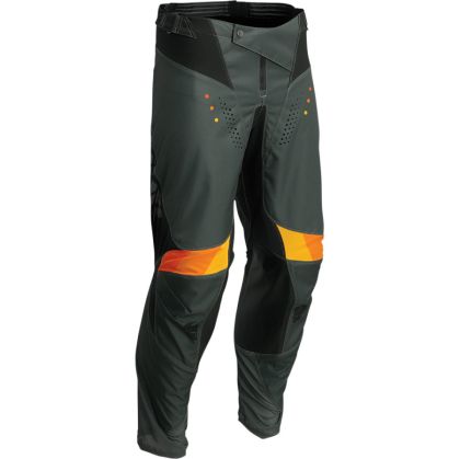 Pantaloni de motocross THOR PULSE REACT ARMY/NEGRU