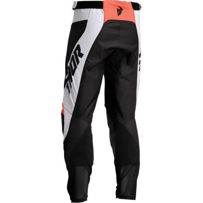 Pantaloni de motocross THOR PULSE REACT ALB/NEGRU