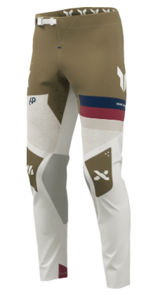 Motocross breeches THOR SPORTMODE LEAGUE WHITE/COPPER