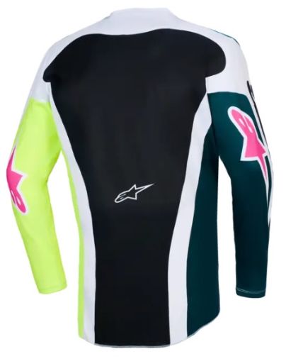 Мотокрос джърси Alpinestars Racer Portl GREEN/WHITE/BLACK
