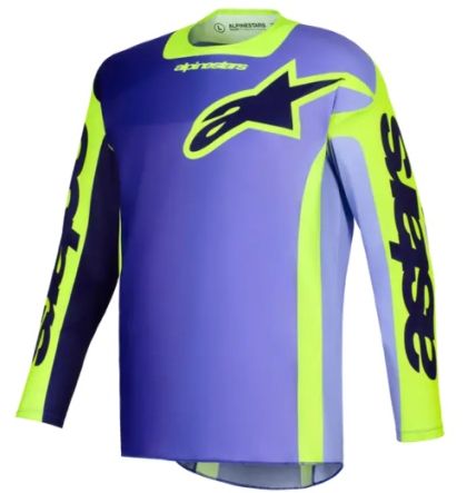 Мотокрос джърси Alpinestars Racer Portl PURPLE/YELLOW