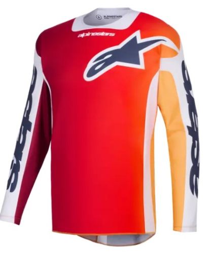 Tricou motocross Alpinestars RACER PORTL ROȘU/GRI