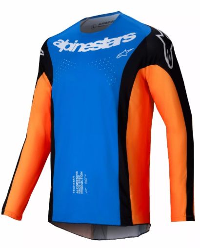 Мотокрос джърси Alpinestars TECHSTAR MELT ORANGE/BLUE