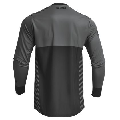 Motocross Jersey THOR HALLMAN DIFFER SLICE κάρβουνο/ΜΑΥΡΟ