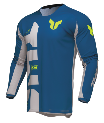 Motocross Jersey THOR LAUNCHMODE FORGE BLUE