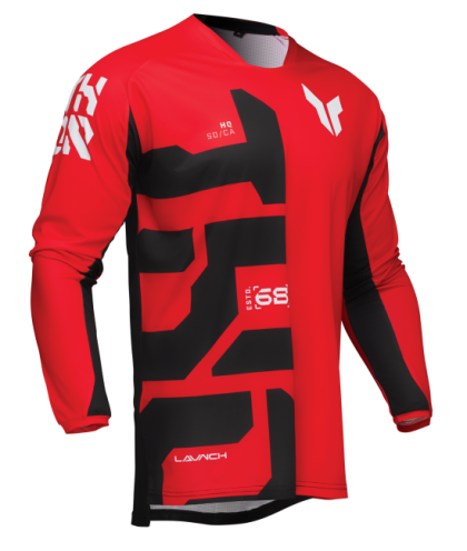 THOR LAUNCHMODE FORGE RED Motocross Jersey