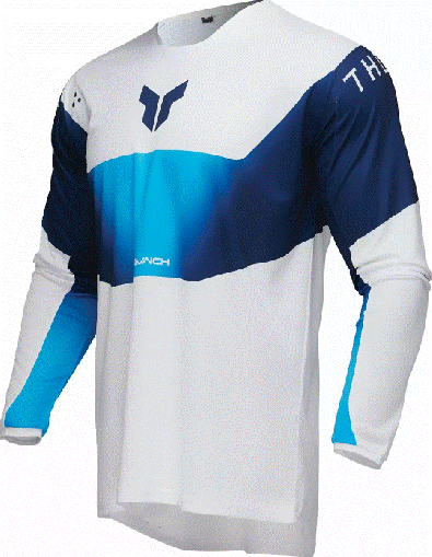 Motocross Jersey THOR LAUNCHMODE STORM BLUE