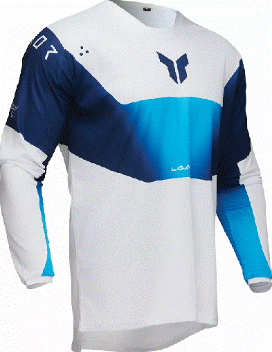 Motocross Jersey THOR LAUNCHMODE STORM BLUE
