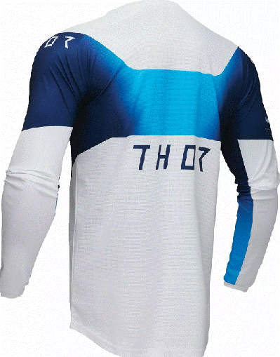 Motocross Jersey THOR LAUNCHMODE STORM BLUE